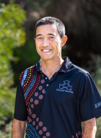 The photo is of physiotherapist Ivan Lin. 